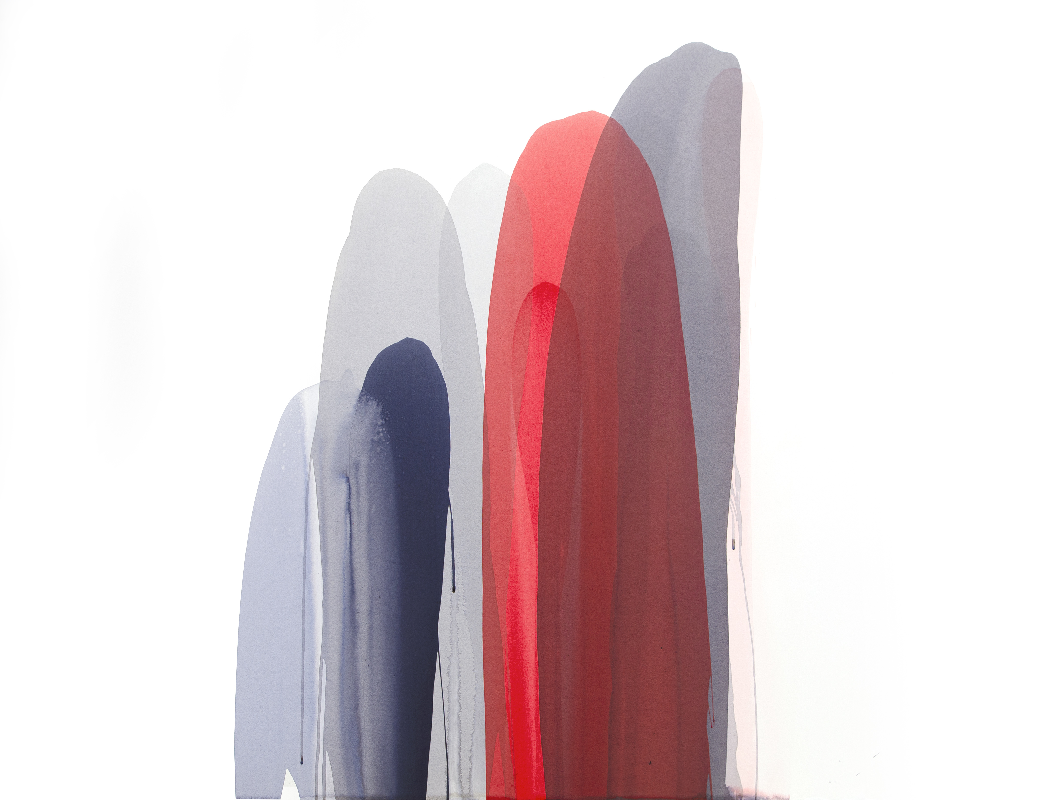 Penny Coss, Weathered  Pattern 3, 2022, acrylic on paper, 104 x 152cm