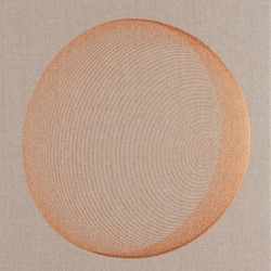 Hiroshi Kobayashi, Spiral Hemisphere 2, 2021, oil on linen, 45 x 46cm