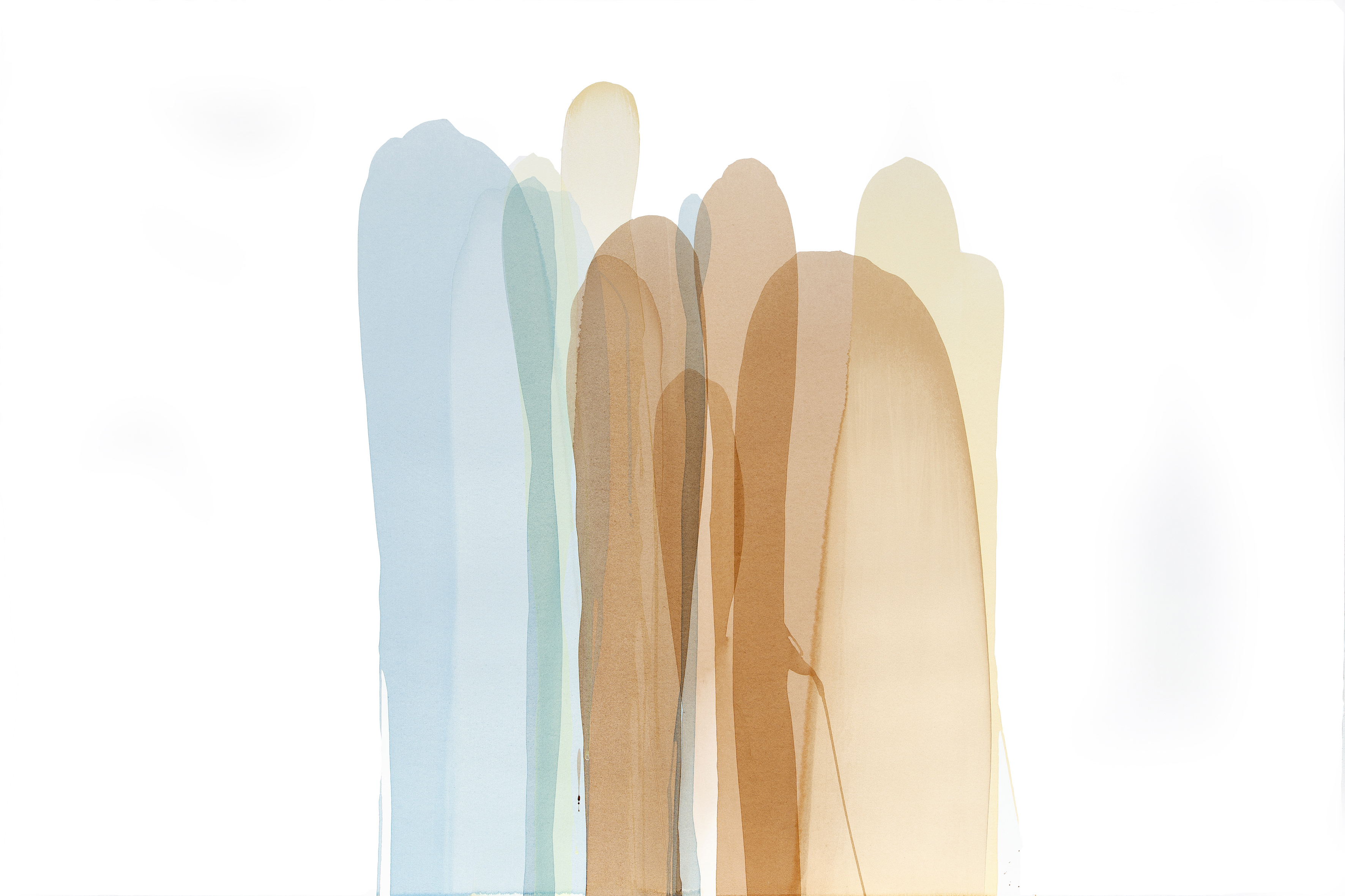 Penny Coss, Weathered Pattern 5, 2022, acrylic on paper, 104 x 152cm