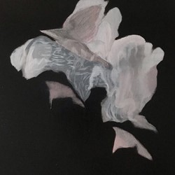 Paul Uhlmann, Bird (Smoke) Midnight, 2022, oil on canvas, 46 x 41cm