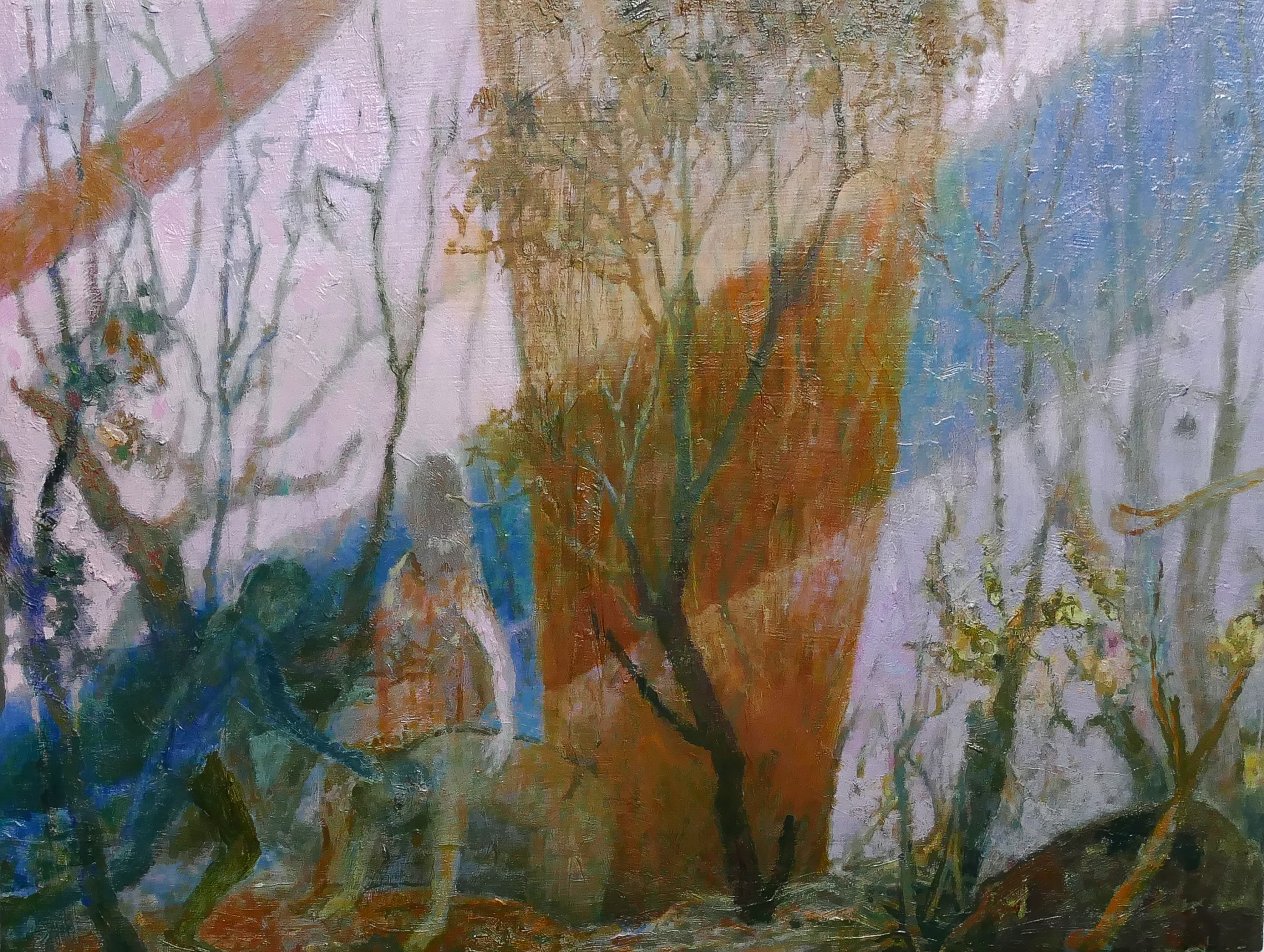 Gregory Pryor, The Ailing Man, 2022, oil on linen, 30 x 40cm