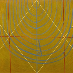 Galliano Fardin, Signals, 2022, oil on canvas, 100 x 150cm