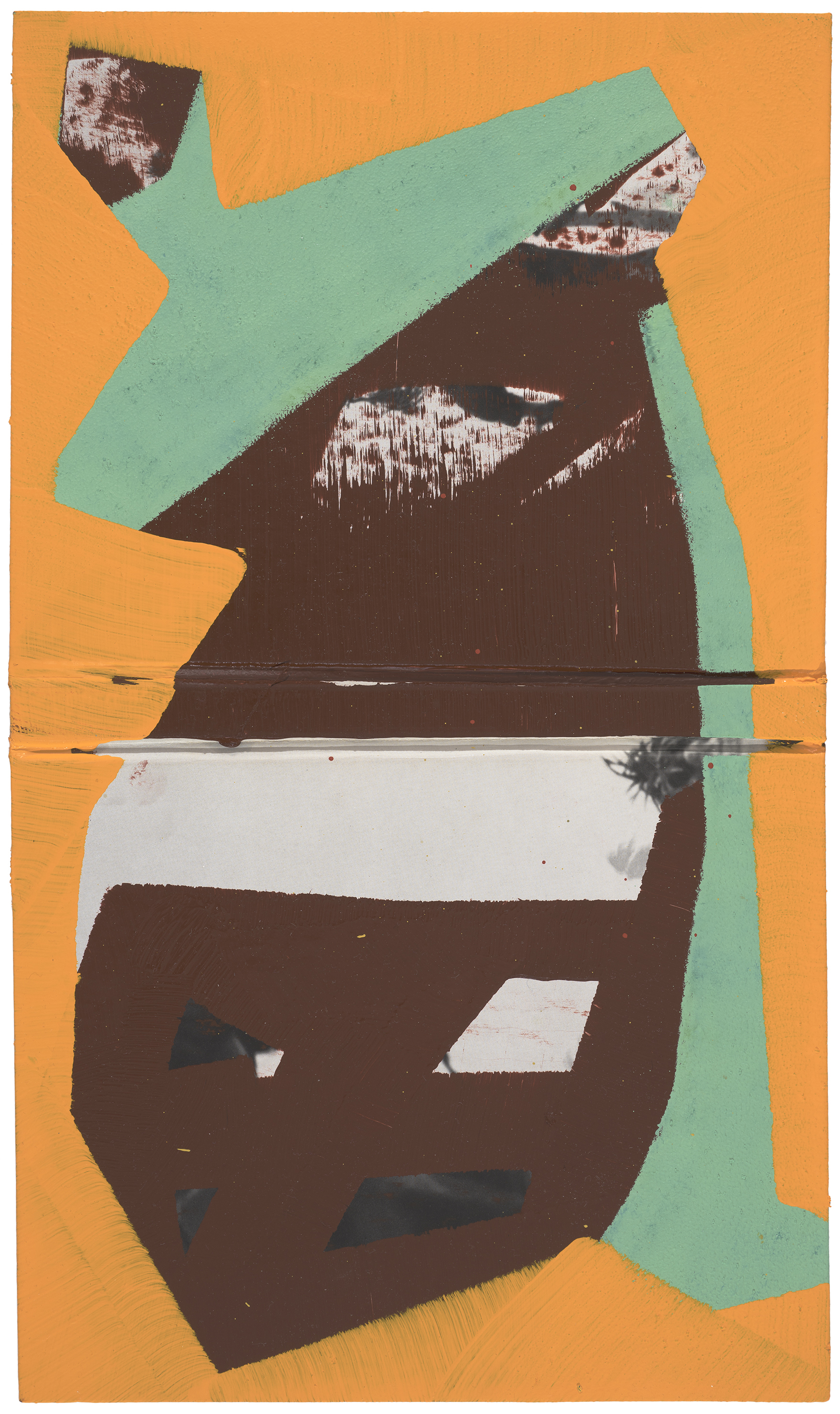 Derek O'Connor, So This is Permanence No. 3 from the series Red Flag, 2022, oil on Time Life book cover, 49.5cm x 29cm