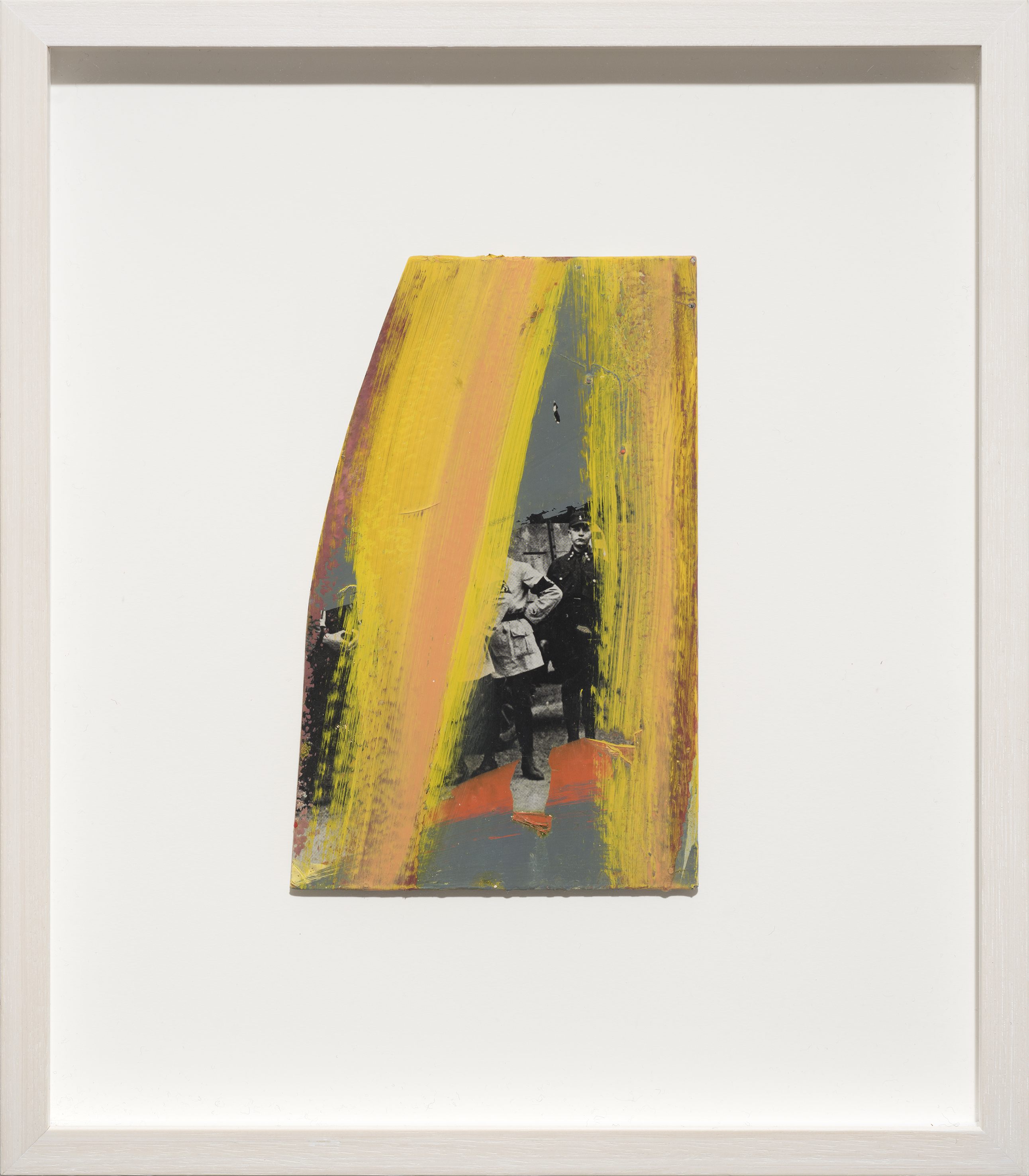 Derek O'Connor, The Waiting from the series Hundstage, 2017, oil on Time Life book cover, 28 x 22cm