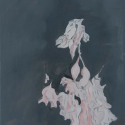 Paul Uhlmann, Ghosts (Flowers) II, 2022, oil on canvas, 51 x 36cm