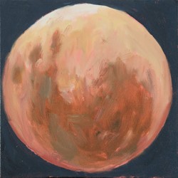 Kevin Robertson, Eclipse III, 2018, oil on canvas, 30.5 x 30.5cm
