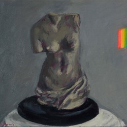 Kevin Robertson, Venus with Refracted Light (Study), 2011, oil on linen, 30.5 x 36cm