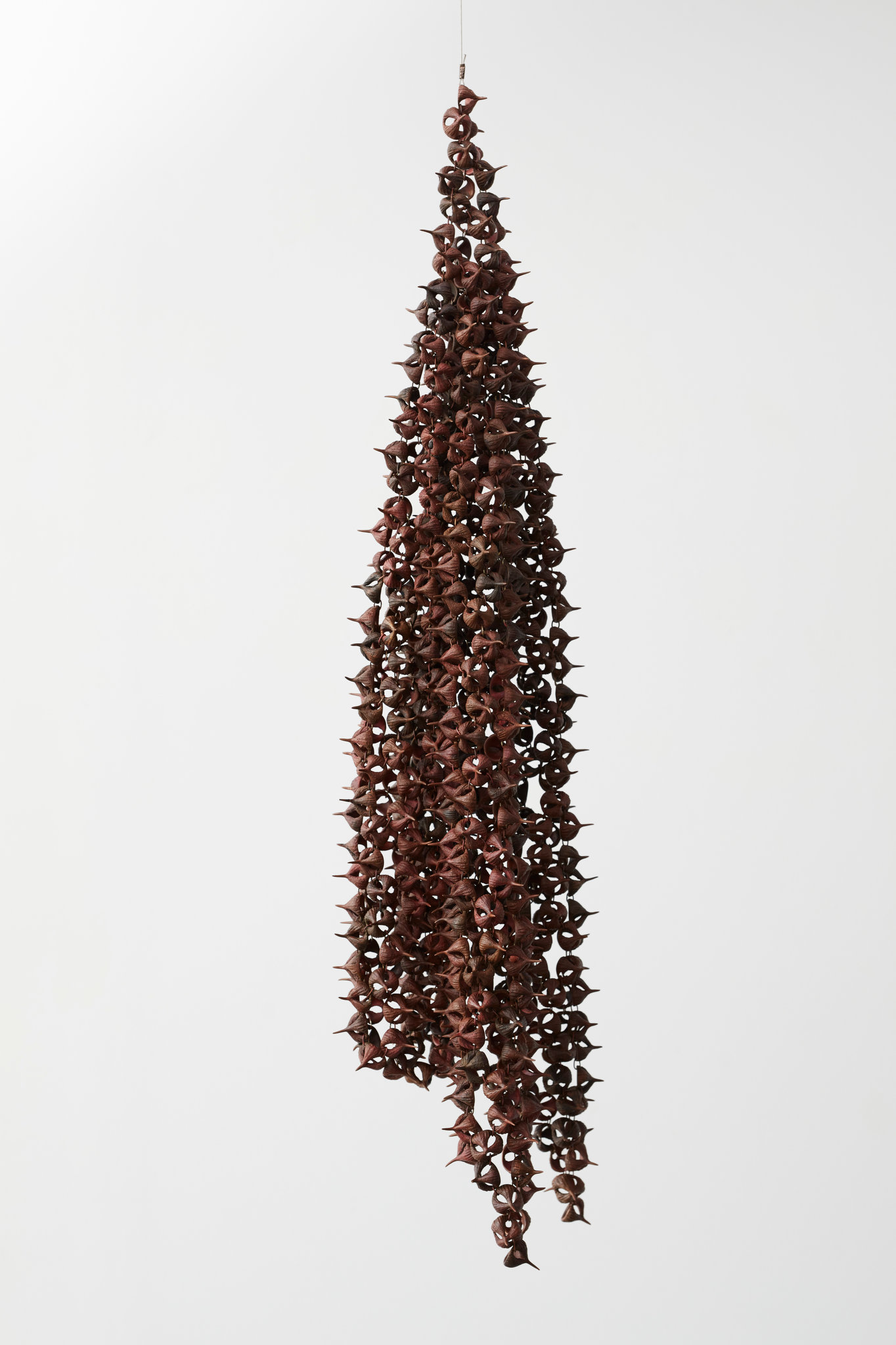Sarah Elson, Prior to Allelopathy (spider gum chain mail), 2021, recycled copper