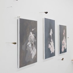 Of Ghosts and Angels, installation view (Paul Uhlmann, Sarah Elson), December 2022. Acorn Photo (2)