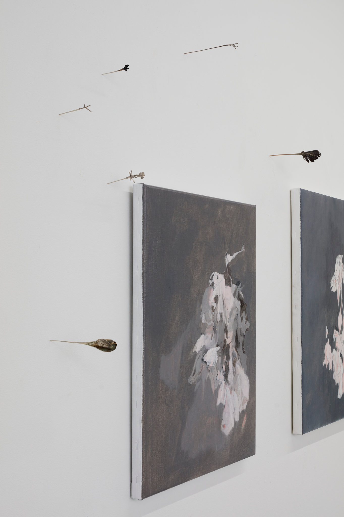 Of Ghosts and Angels, installation view (Paul Uhlmann, Sarah Elson), December 2022. Acorn Photo