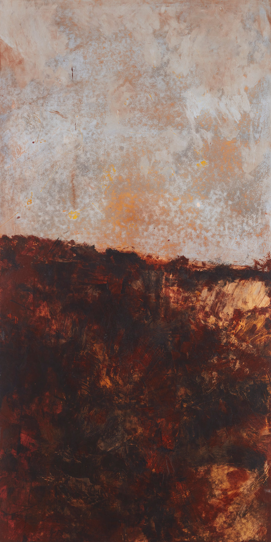 Merrick Belyea, Scarp VIII, 2023, oil on board, 122 x 61cm