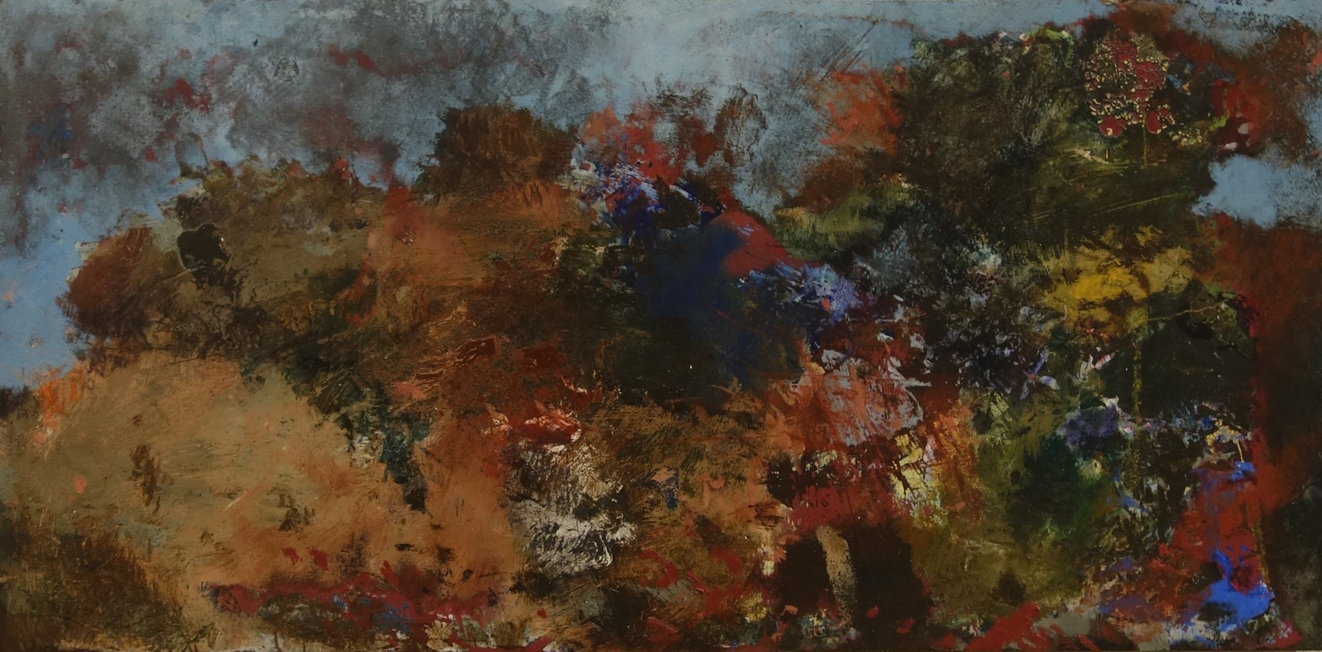 Merrick Belyea, The Gates of Hell II, 2023, oil on board, 51 x 61cm