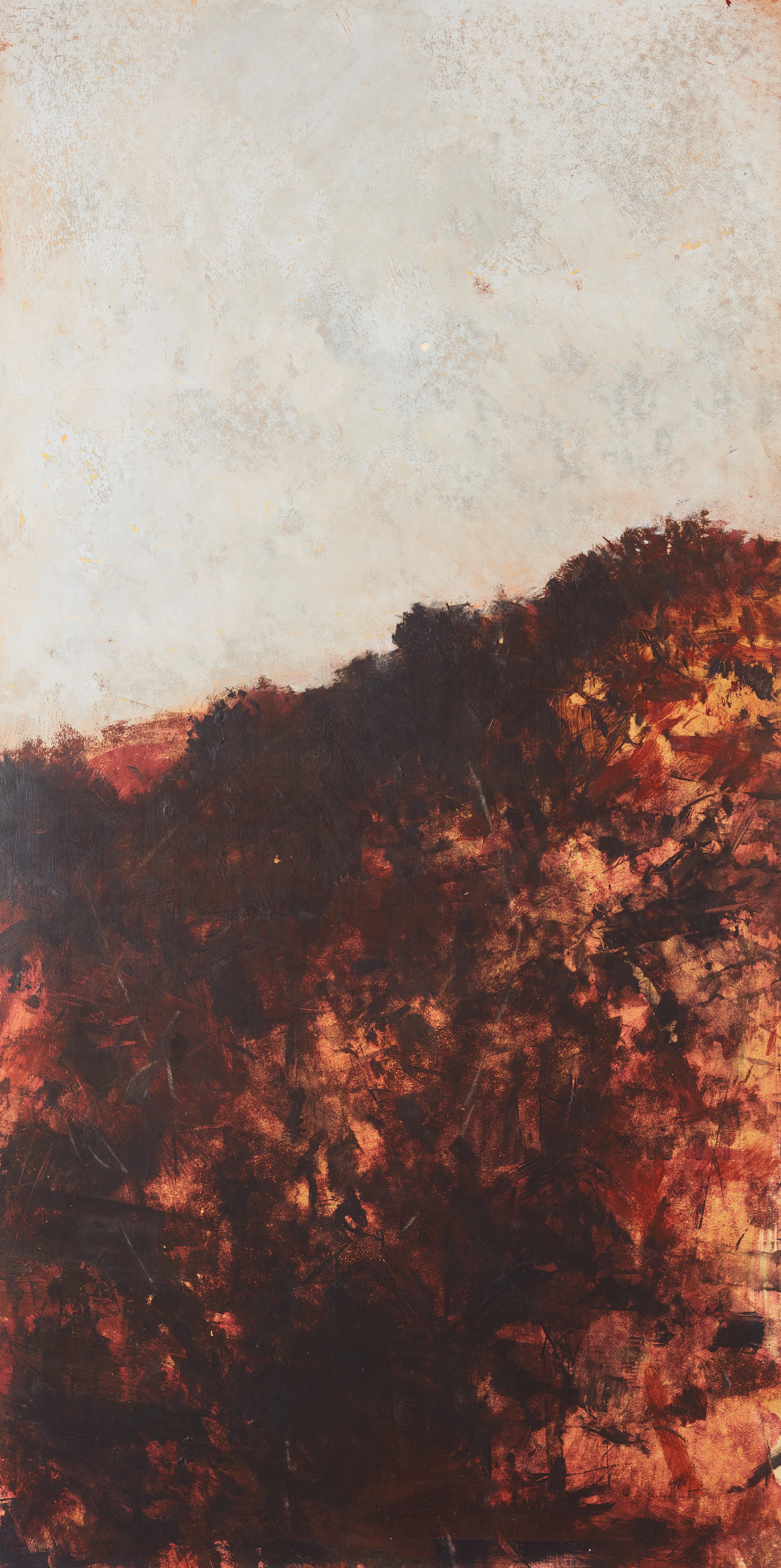 Merrick Belyea, Scarp I, 2023, oil on board, 122 x 61cm