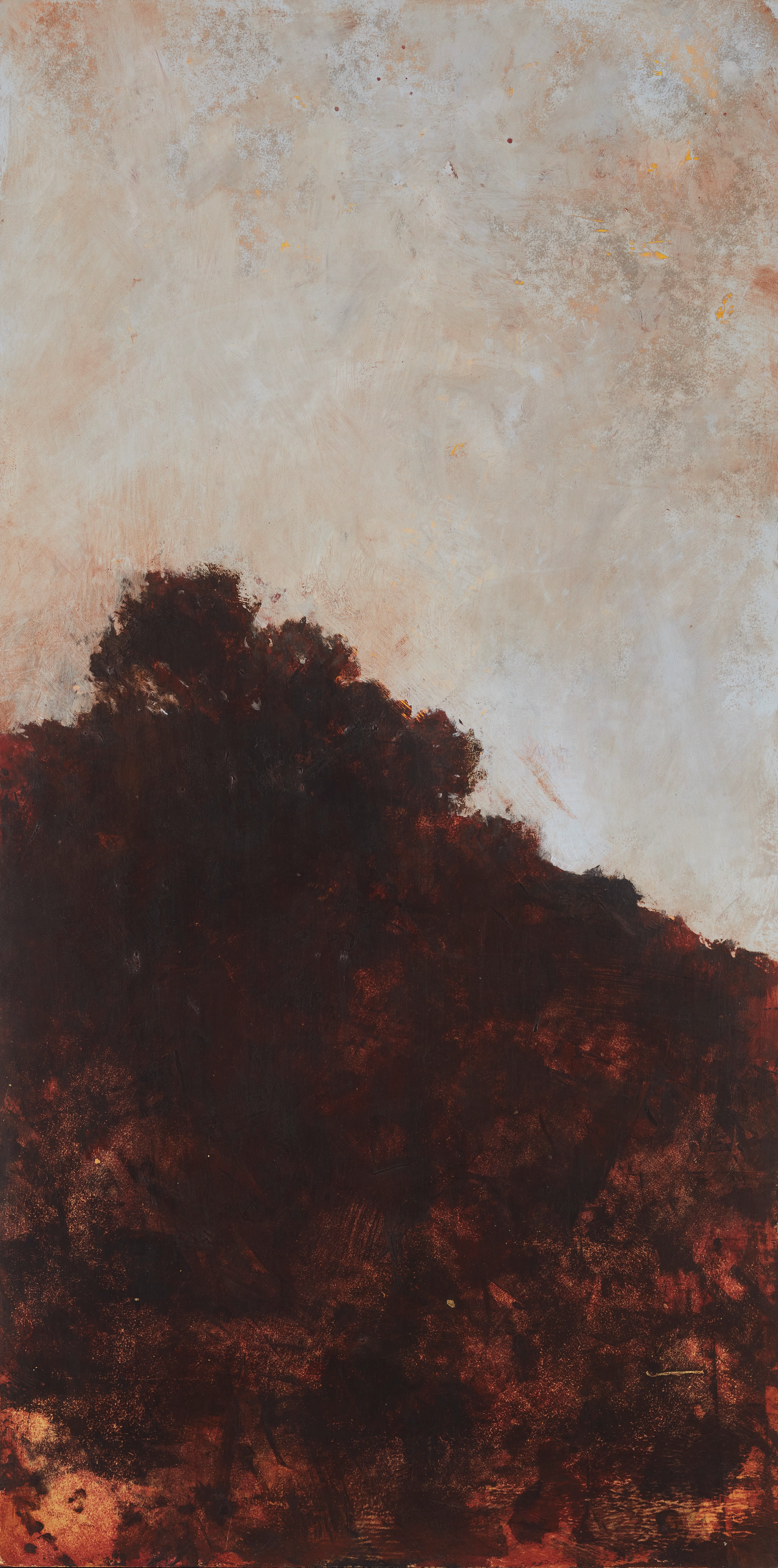 Merrick Belyea, Scarp II, 2023, oil on board, 122 x 61cm