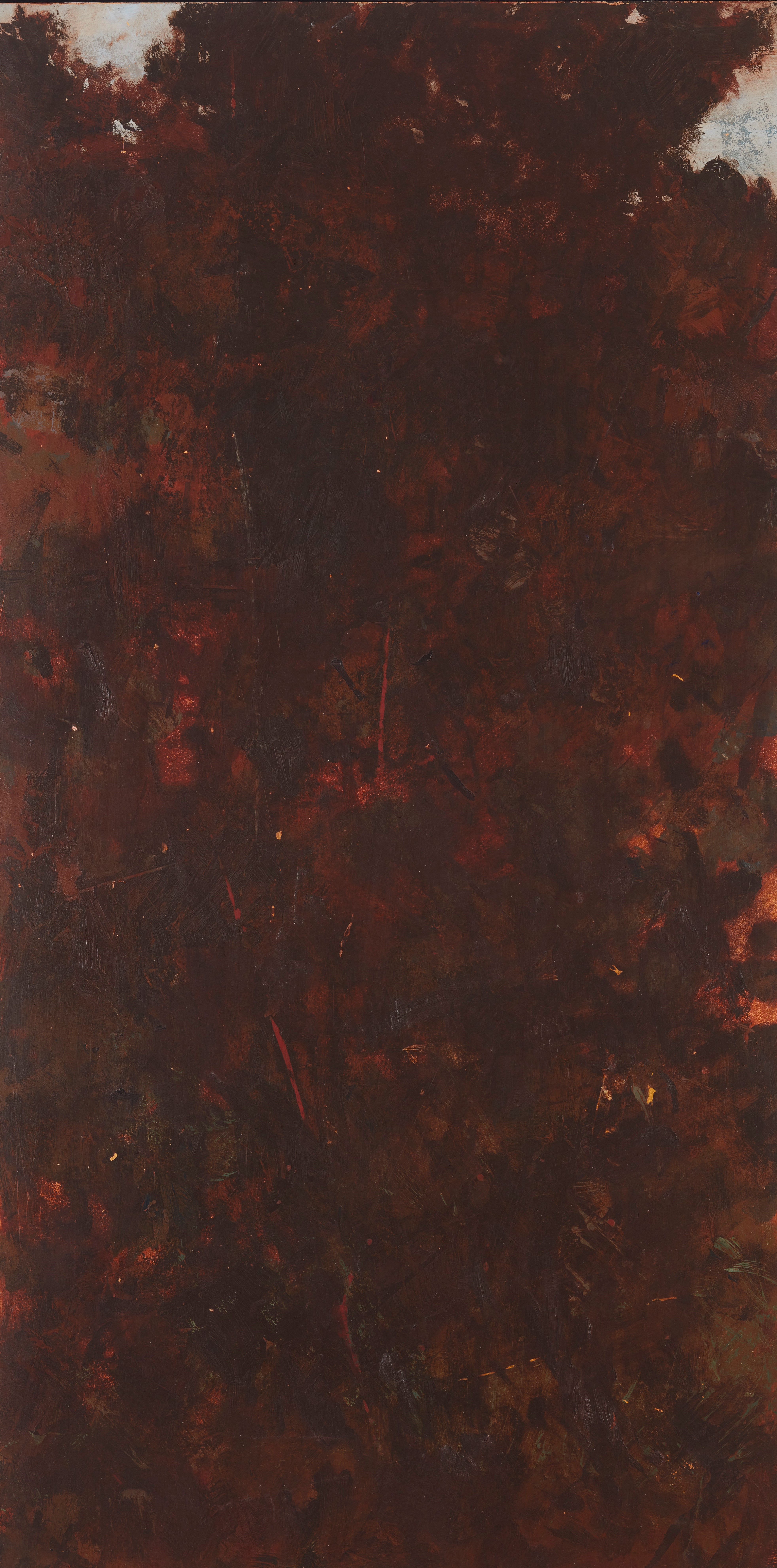 Merrick Belyea, Scarp III, 2023, oil on board, 122 x 60cm