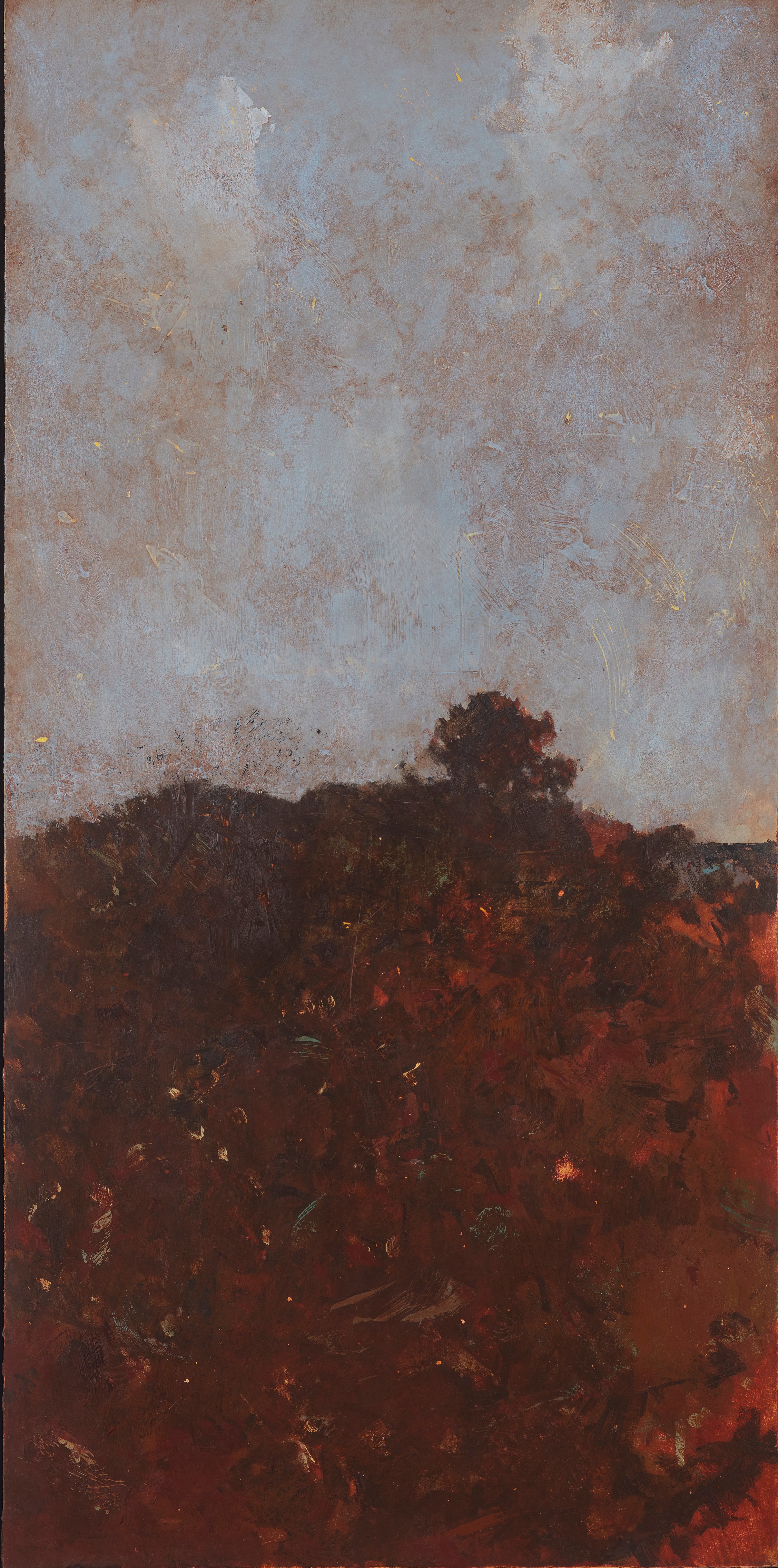 Merrick Belyea, Scarp V, 2023, oil on board, 122 x 61cm