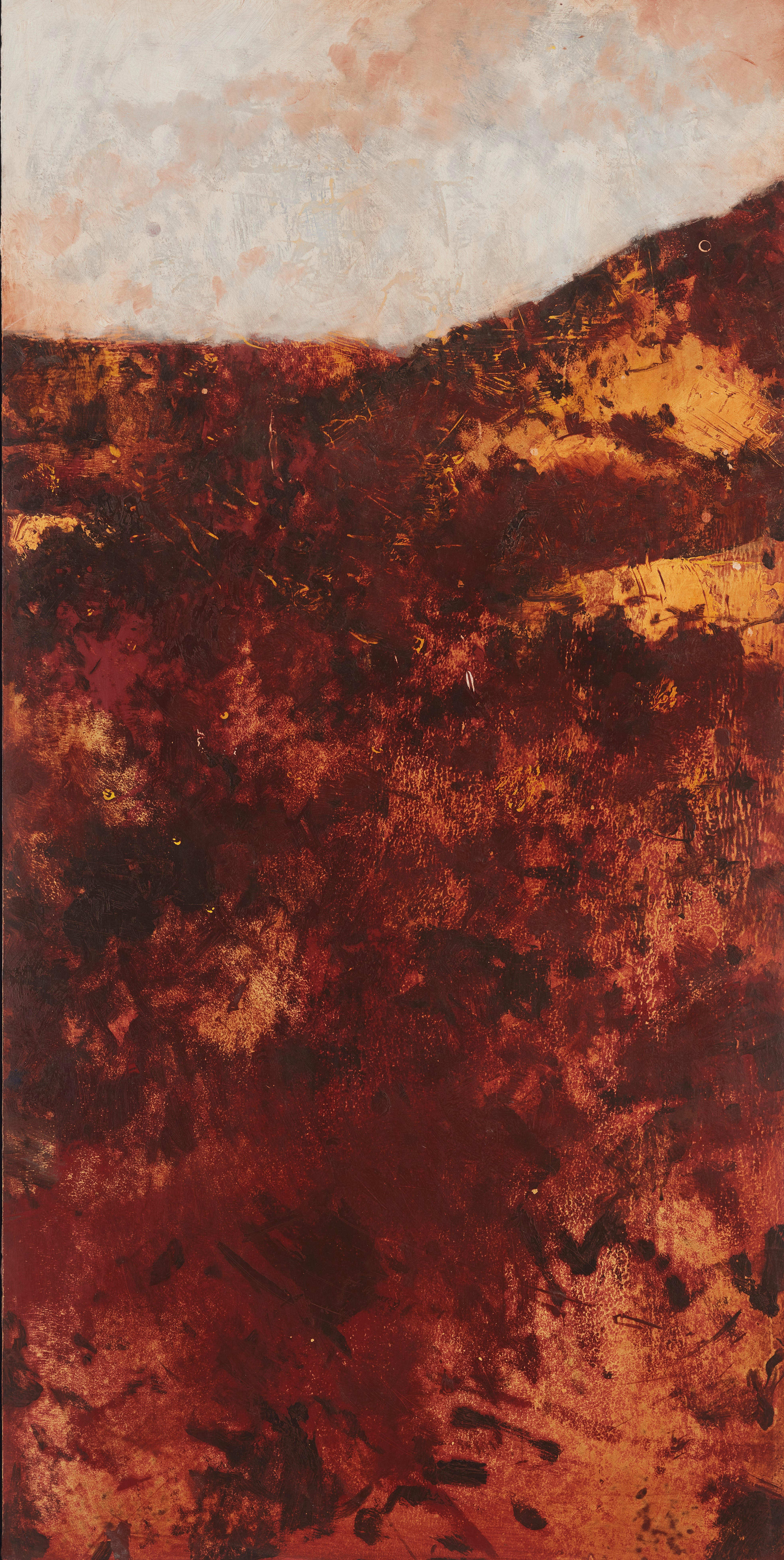 Merrick Belyea, Scarp VI, 2023, oil on board, 122 x 61cm
