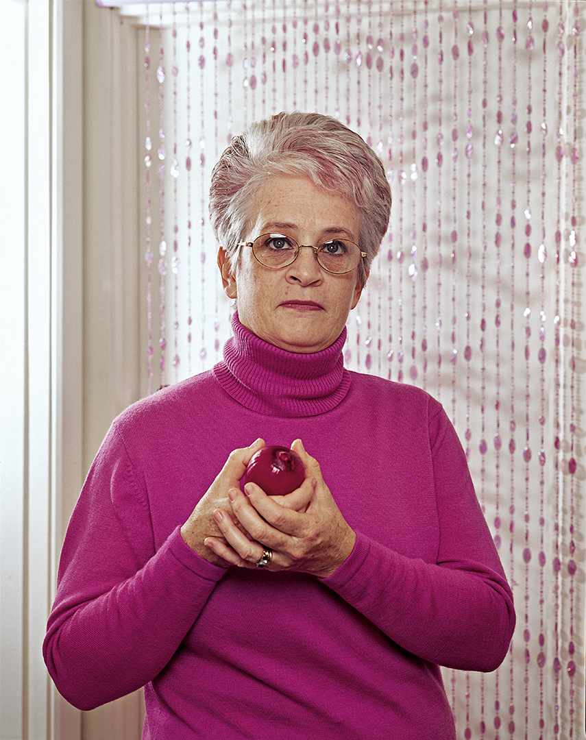 Toni Wilkinson, Mary with Red Onion, 2003, archival digital print on Canson Photographique, 70 x 56cm, ed. 5