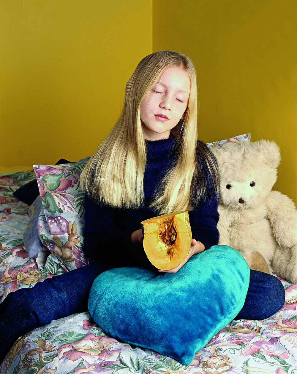 Toni Wilkinson, Sasha with Pumpkin, 2003, archival digital print on Canson Photographique, 70 x 56cm, ed. 5