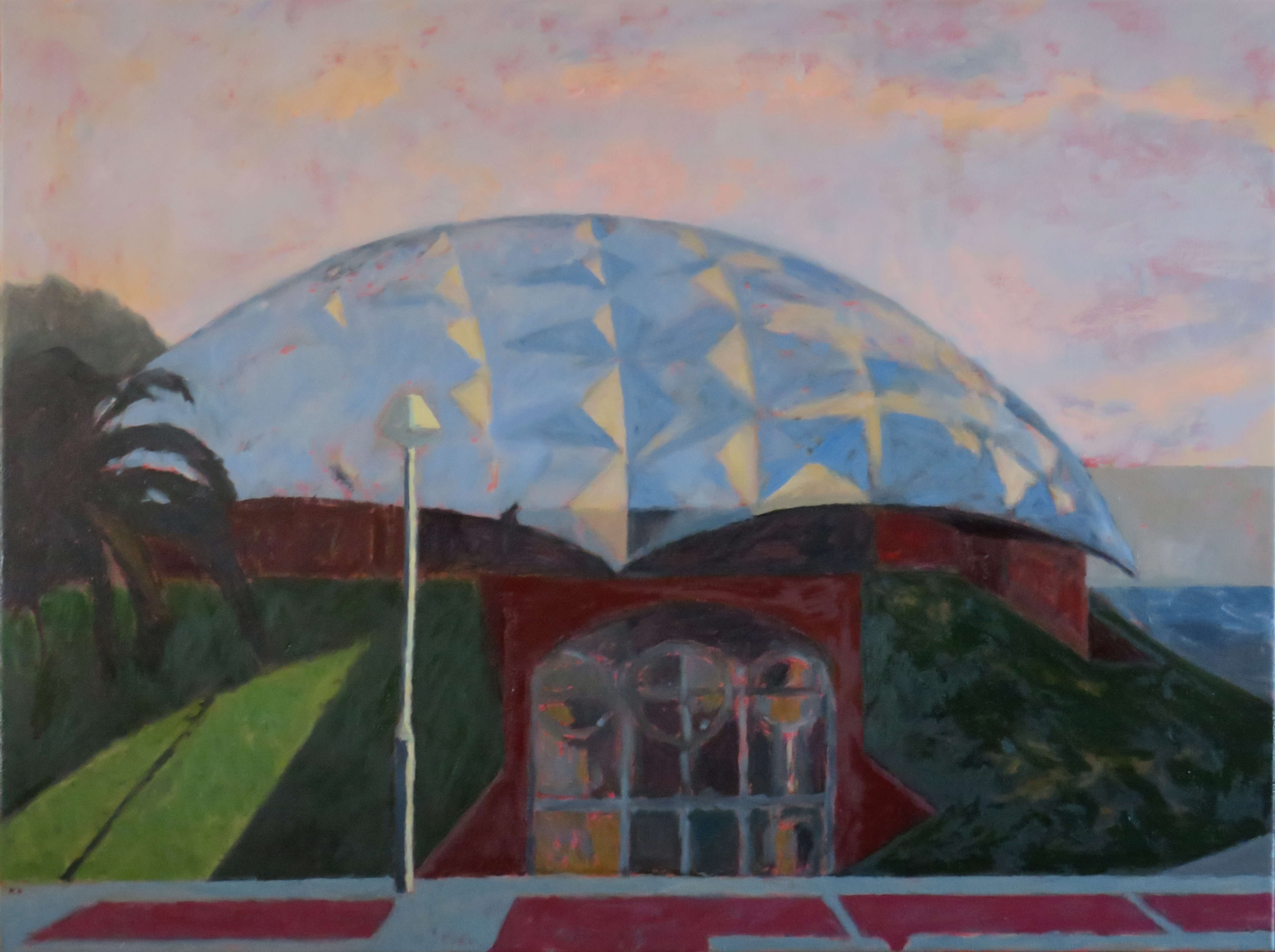 Kevin Robertson, G-Dome, Bentley, 2023, oil on canvas, 76 x 102cm