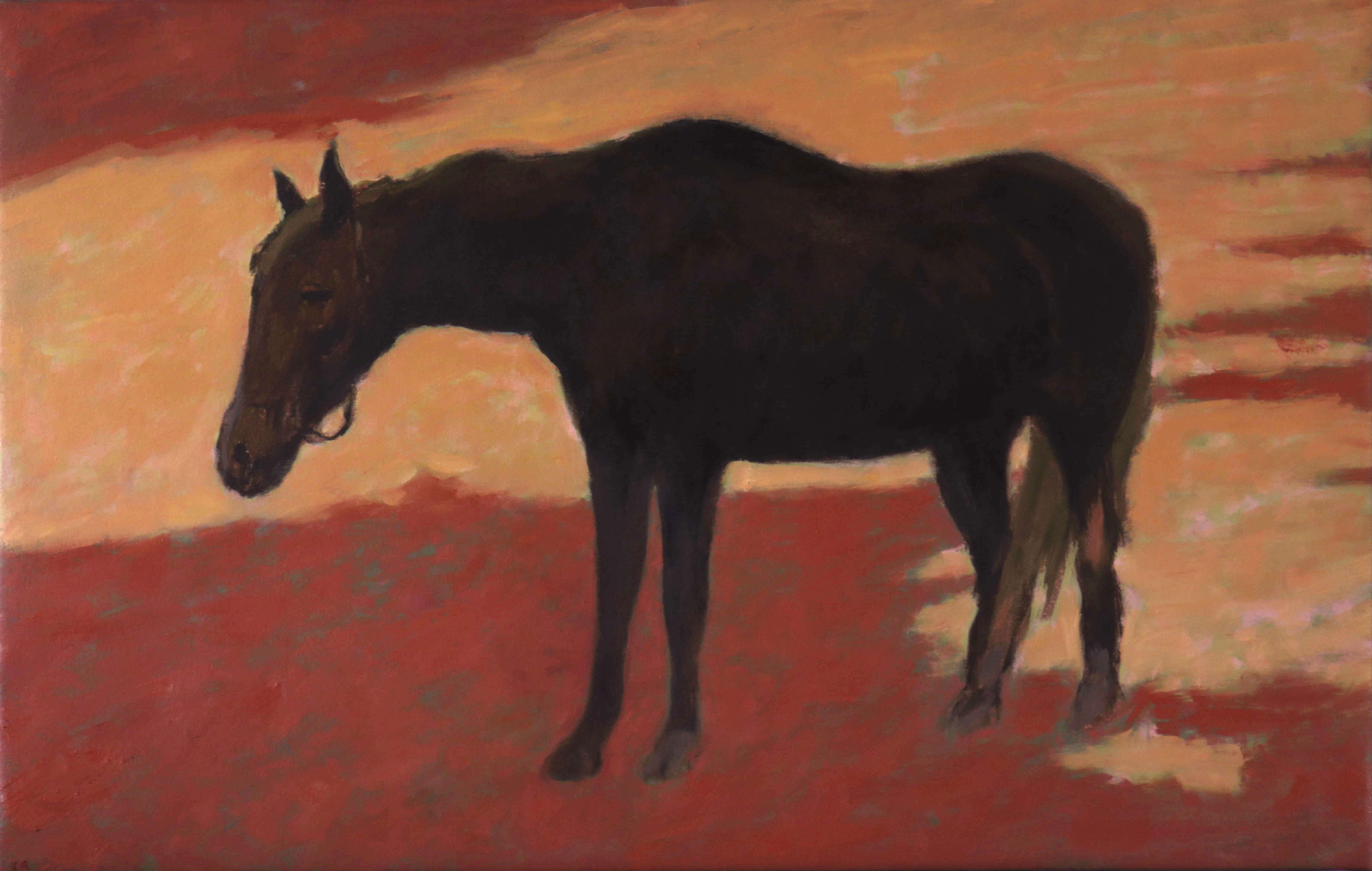 Kevin Robertson, Norseman, 2023, oil on canvas, 61 x 96cm