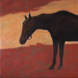 Kevin Robertson, Norseman, 2023, oil on canvas, 61 x 96cm