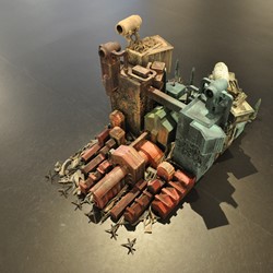 Stuart Elliott, Island, 2019, mixed media, 85 x 100 x 250cm