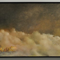 Stuart Elliott, Maelstrom, 2012, oil on board, 93 x 2030cm