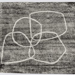 Vanessa Russ, Deep Ground 7, 2021, charcoal on paper, 45 x 50cm