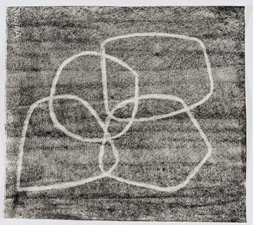 Vanessa Russ, Deep Ground 7, 2021, charcoal on paper, 45 x 50cm