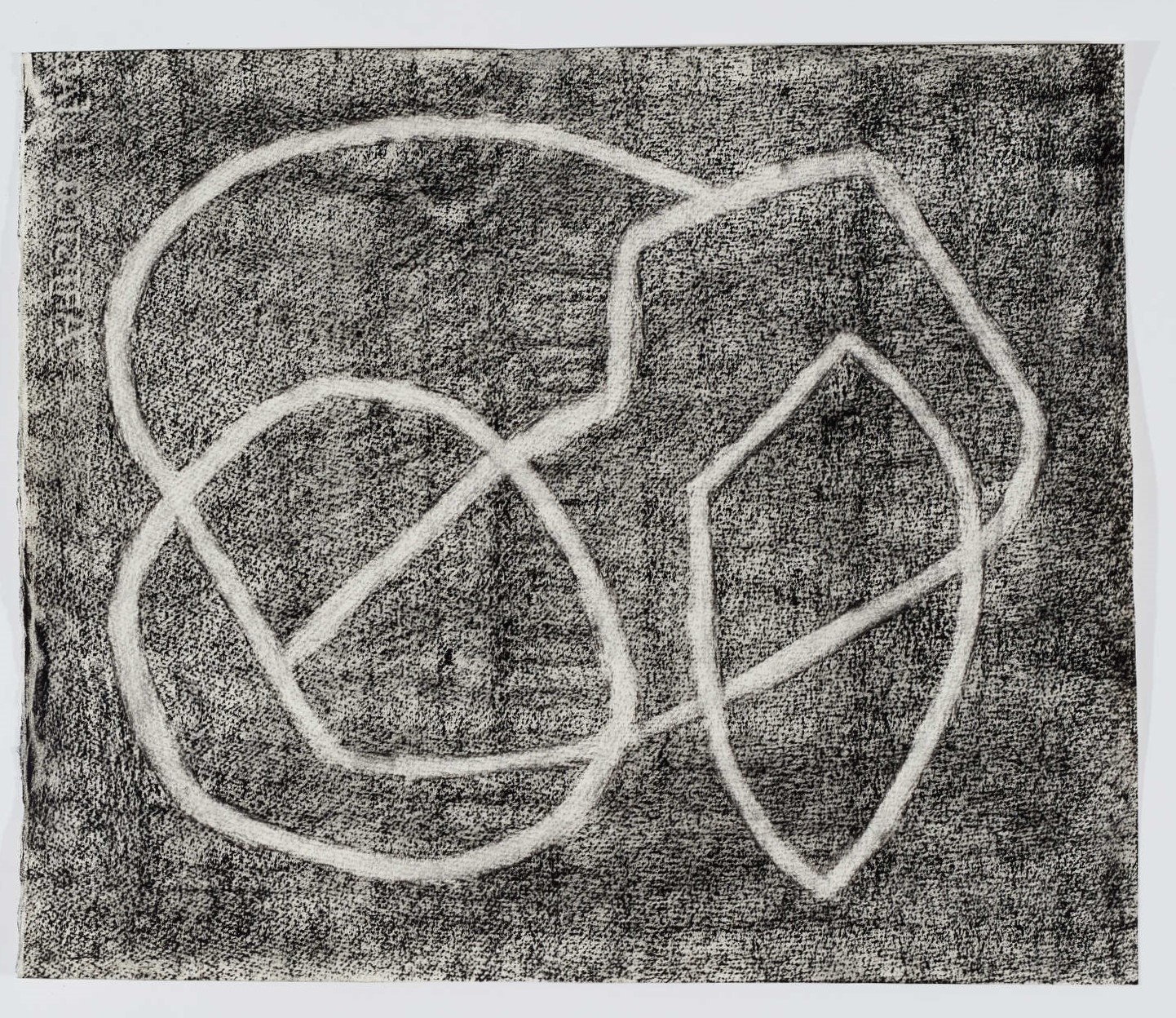 Vanessa Russ, Deep Ground 8, 2021, charcoal on paper, 45 x 50cm