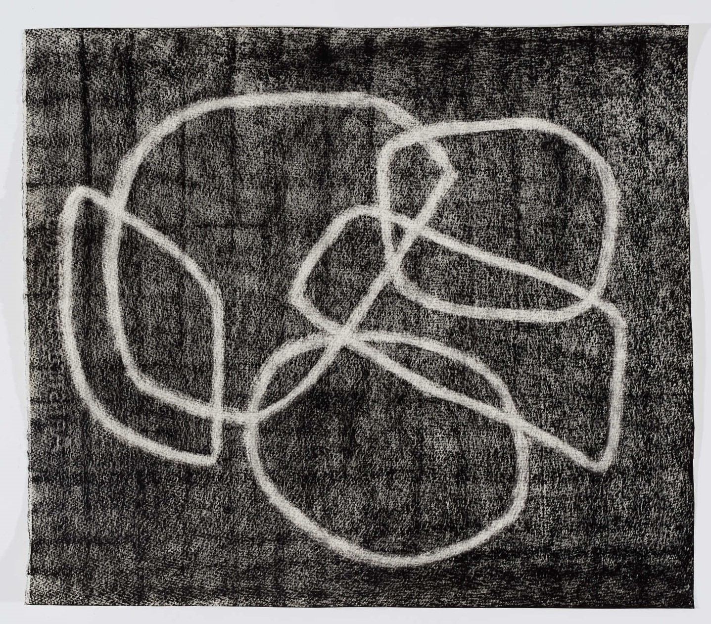 Vanessa Russ, Deep Ground 9, 2021, charcoal on paper, 45 x 50cm