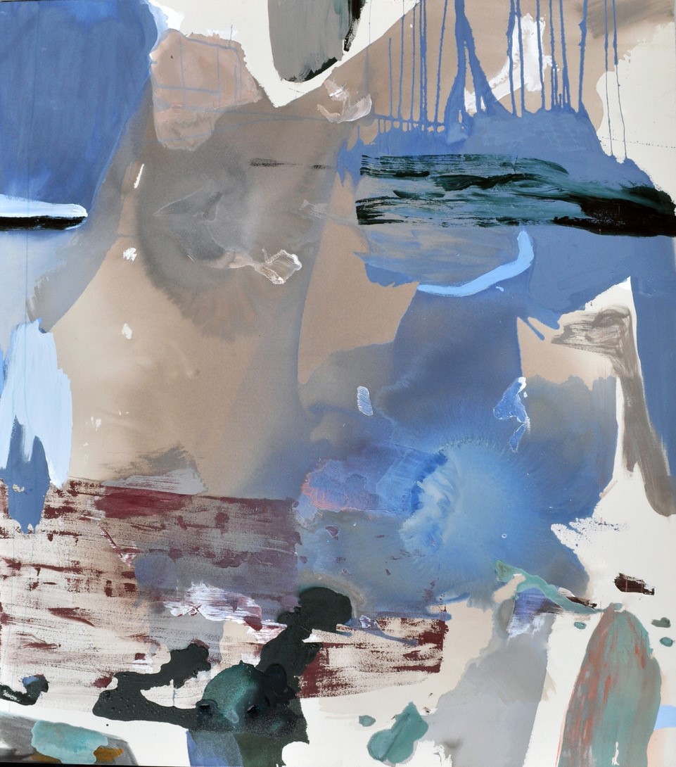 Penny Coss, Oyster Fall, 2012, acrylic on canvas, 194 x 179cm