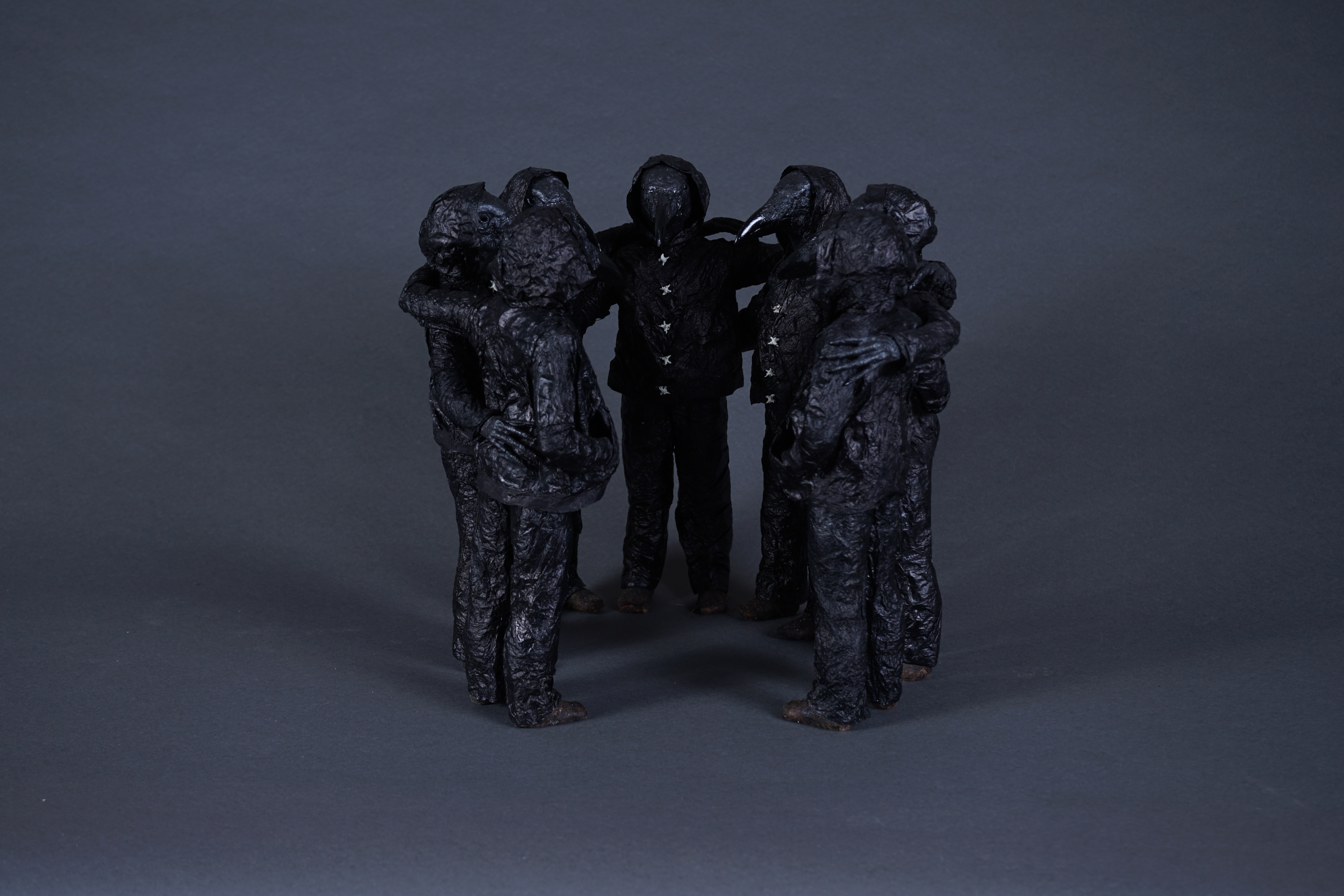 Linde Ivimey, The Unkindness of Ravens, 2021, mixed media, 28 x 30 x 30cm