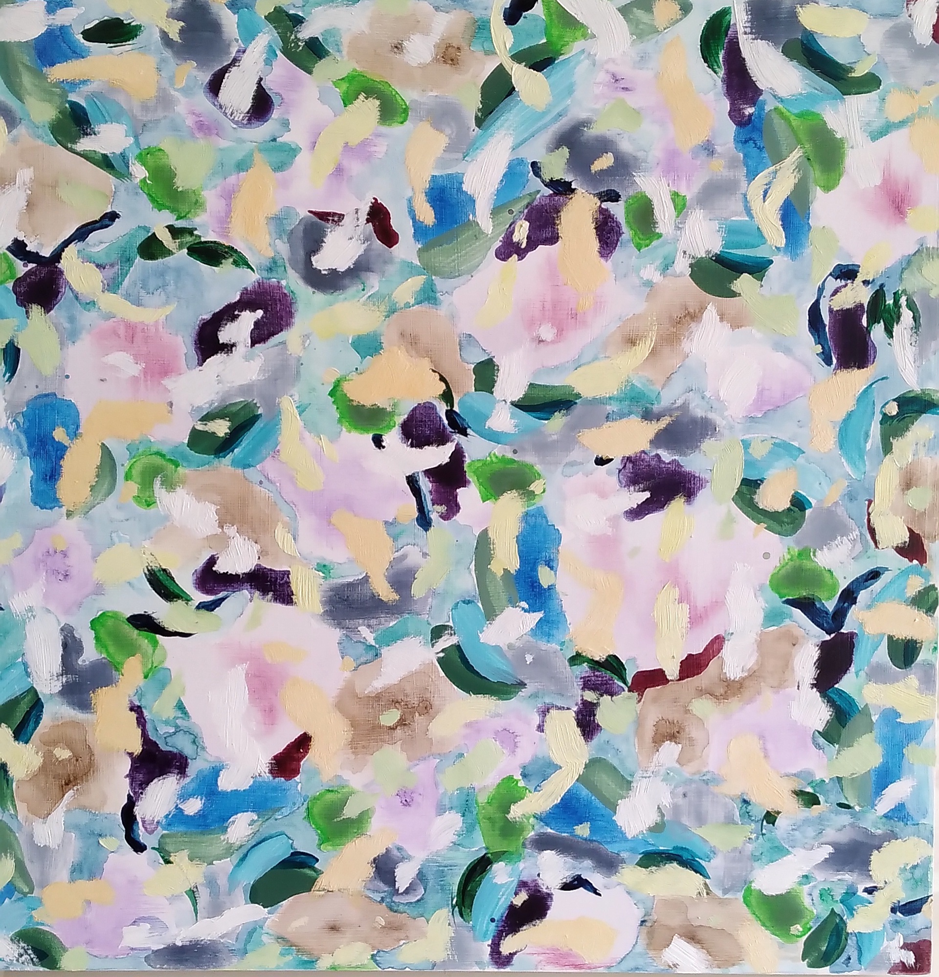 Cathy Blanchflower, Lithic Study 4, 2023, acrylic and oil on board, 30 x 30cm