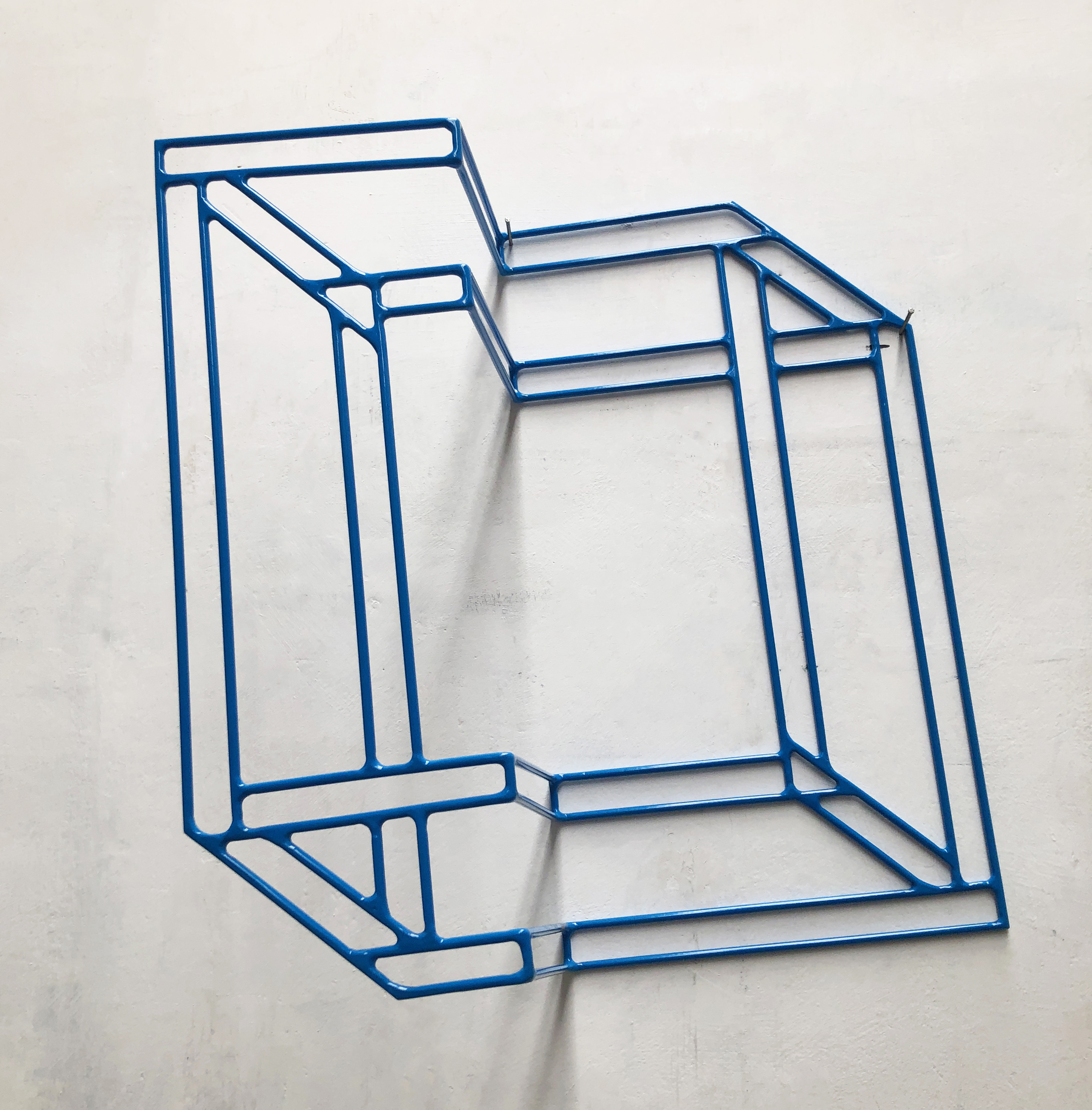 Jennifer Cochrane, Impossible Shadow #15, 2019, powder coated steel, 48 x 43 x 22cm