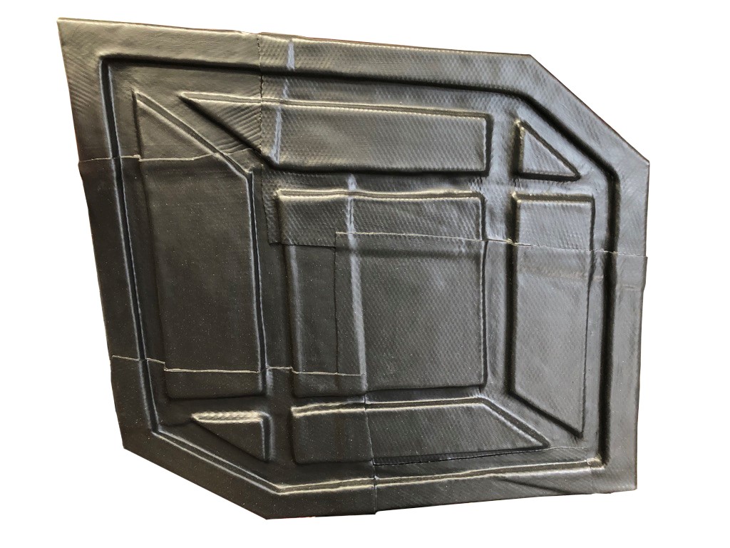 Jennifer Cochrane, Impossible Shadow #39, acrylic paint and industrial tape on steel frame, 40 x 44 x 2.5cm