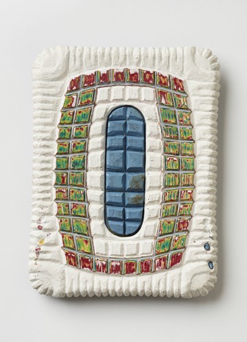 Andre Lipscombe, Repaired Painting, 2018-20, acrylic paint, 26 x 20 x 3.5cm