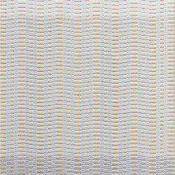 Eveline Kotai, Trill, 2023, acrylic paint and poly-filament thread on linen, 140 x 58cm