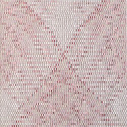 Eveline Kotai, Drift Sequence 2, 2023, acrylic paint and poly-filament thread on linen, 76 x 76cm