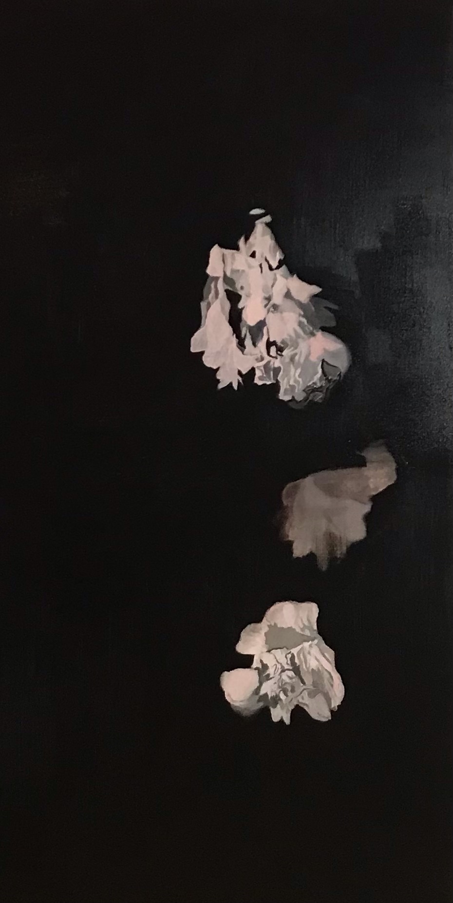 Paul Uhlmann, Vanitas, 2023, oil on canvas, 183 x 91.5cm