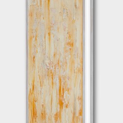 Jon Tarry, Screed III, 2023, oil on board with lumina light, 110 x 40cm