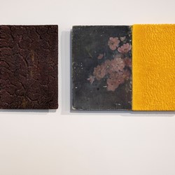 Andre Lipscombe, Yellow Over Painting and Rose Painting, 2018-2023