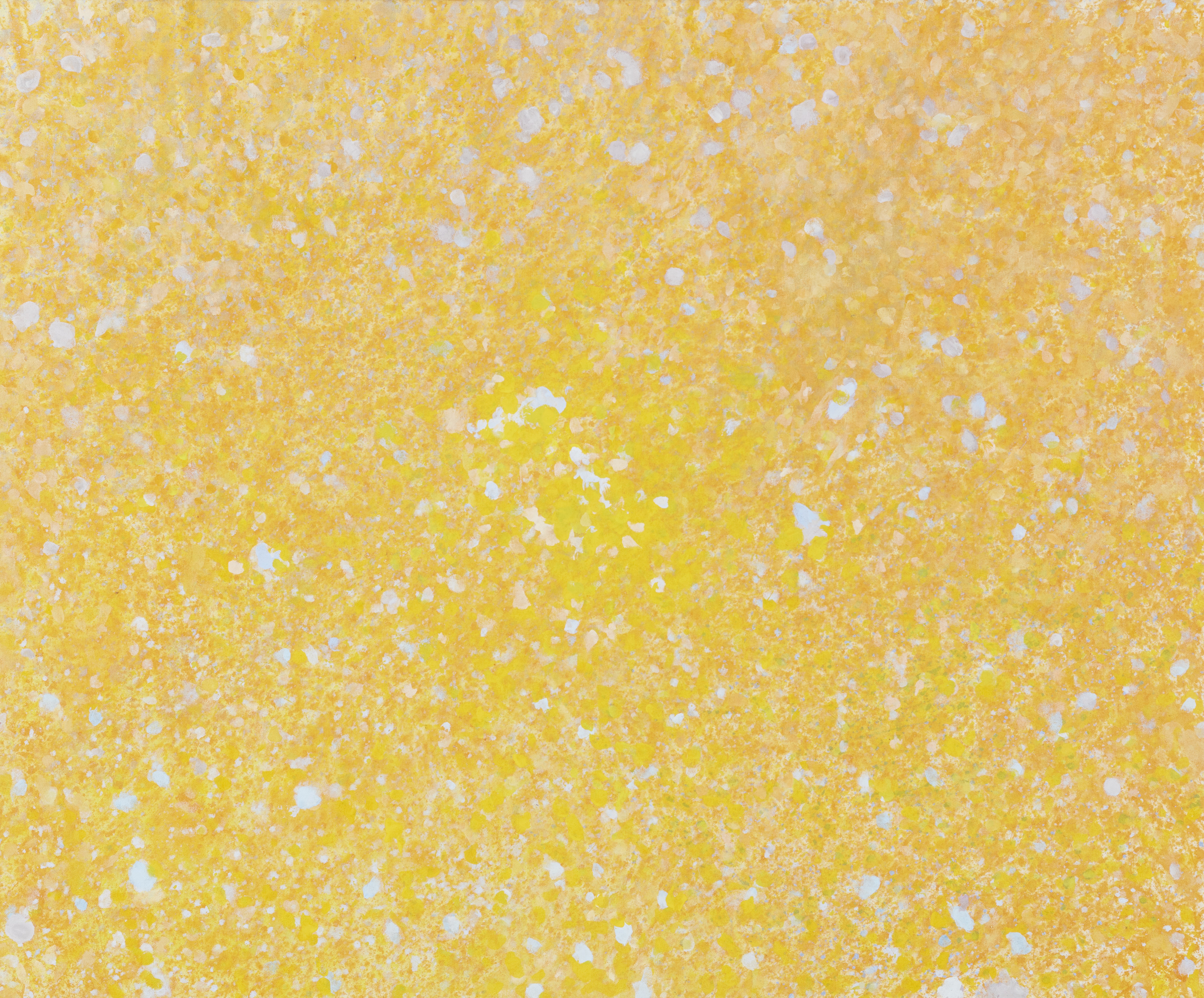 George Haynes, Yellow, 2022, acrylic on canvas, 102 x 122cm