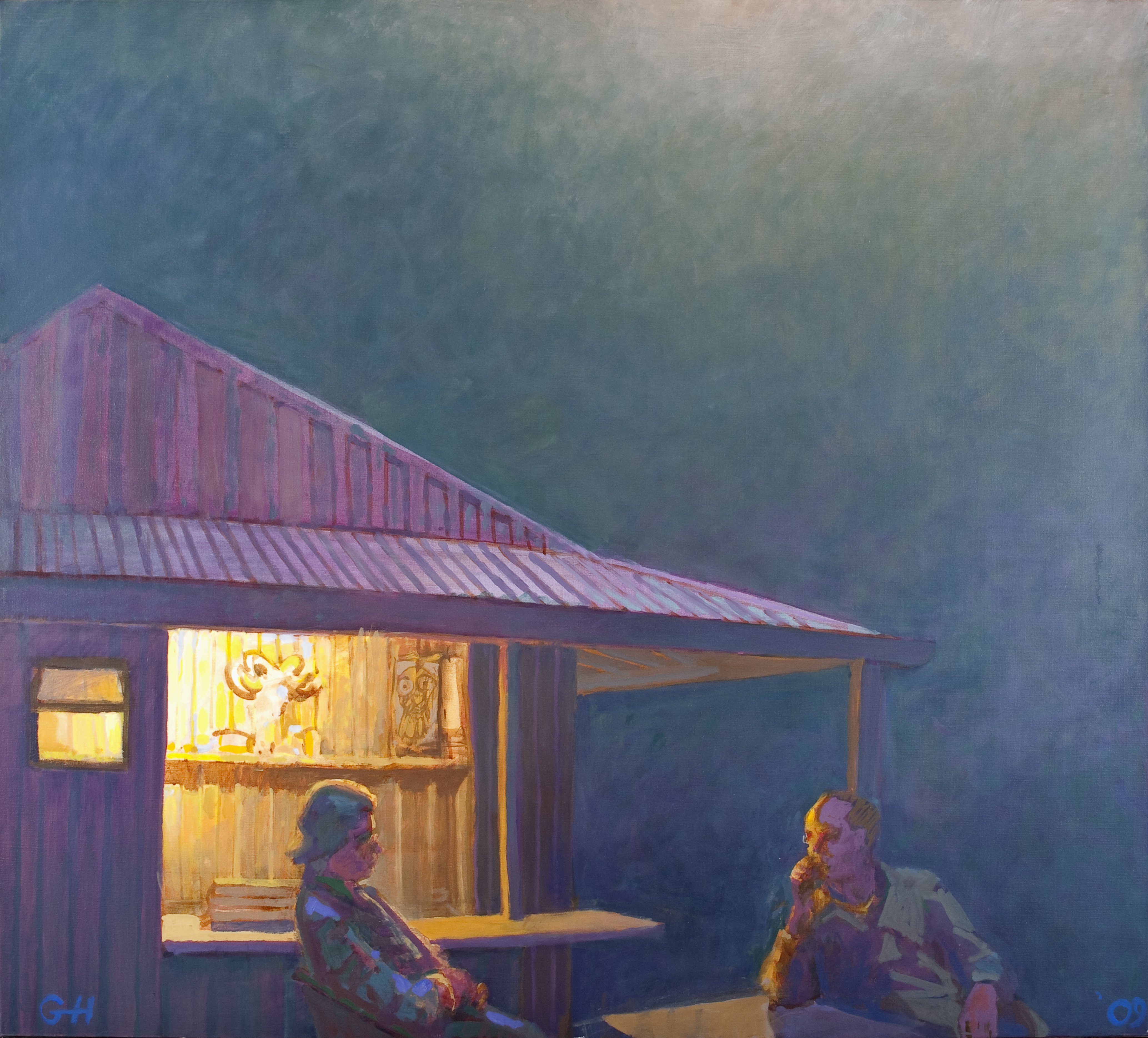 George Haynes, Us at Ooloo, 2009, oil on canvas, 138 x 153cm