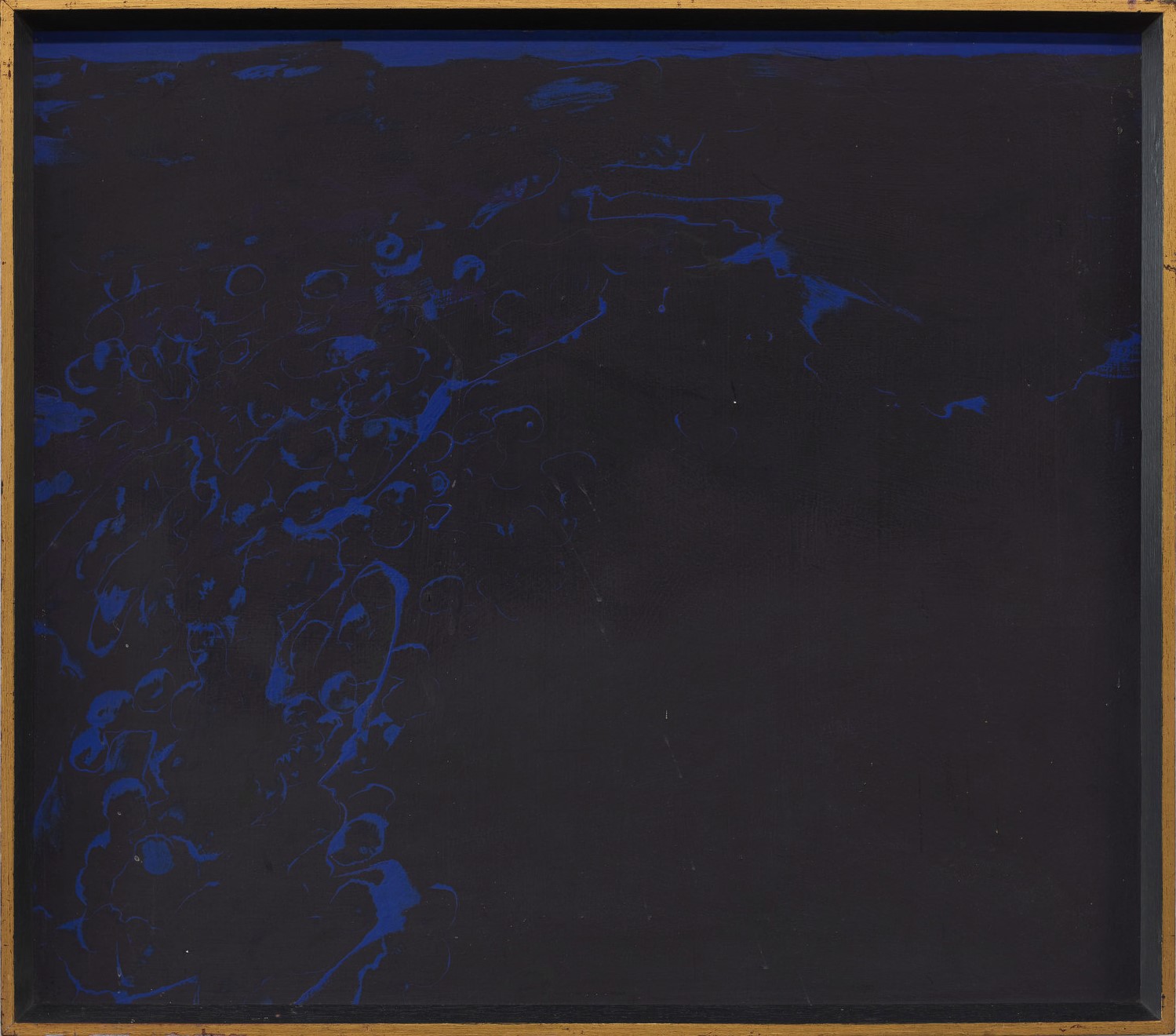 George Haynes, Pool Study, c.1972, acrylic on board, 44.7 x 51cm