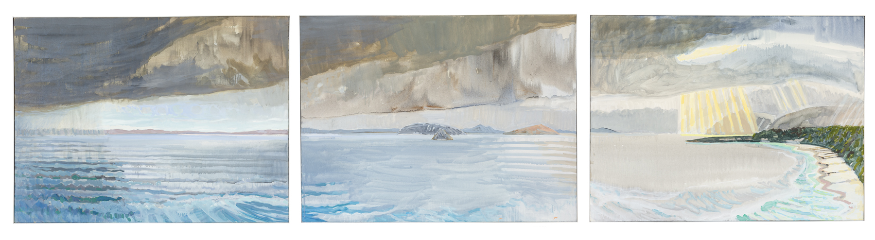 Jane Martin, Albany King George Sound, 2022, oil on canvas, 91 x 388cm