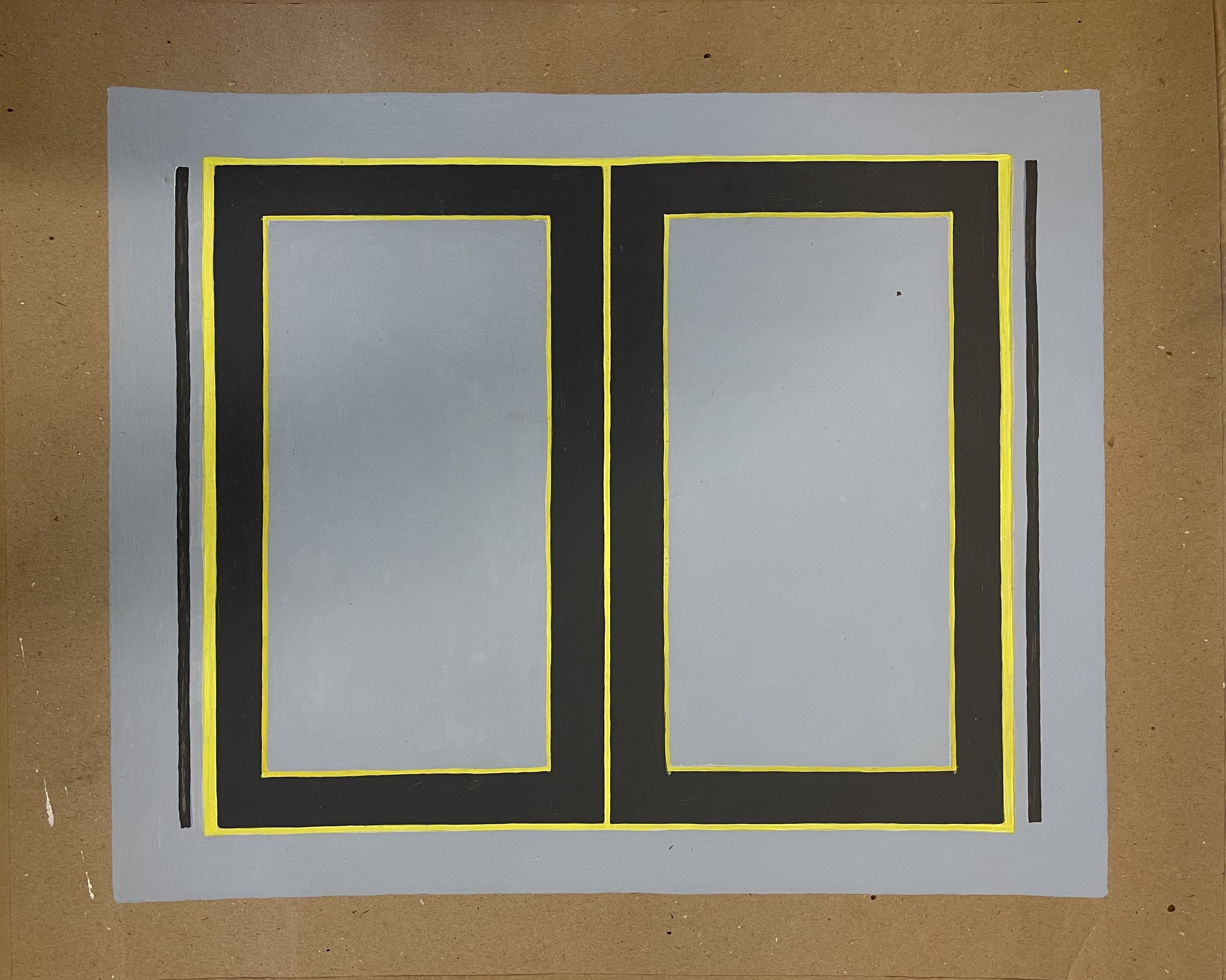 Trevor Vickers, Untitled, c.1970, acrylic on paper, 38 x 46cm