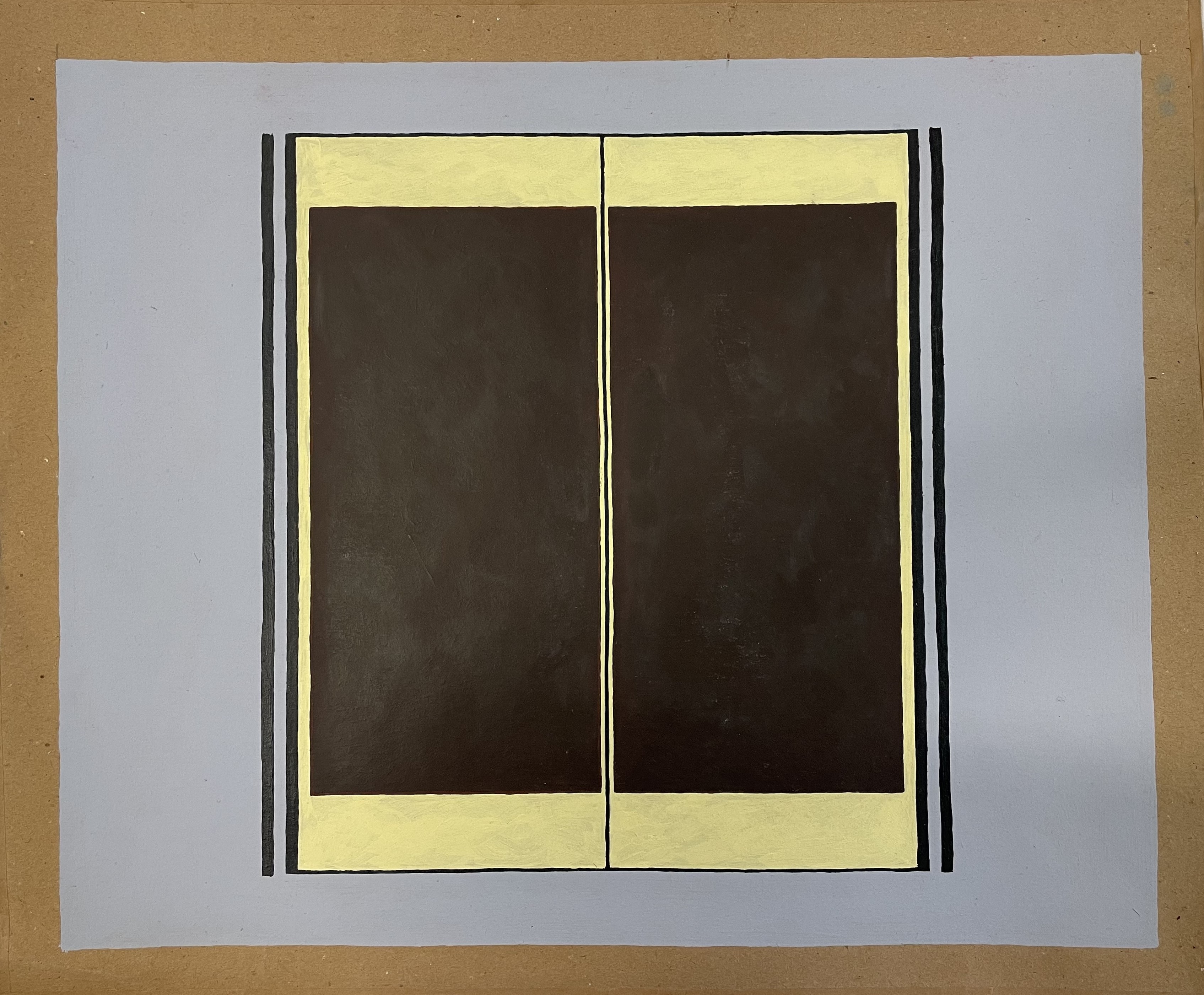 Trevor Vickers, Untitled, c.1970, acrylic on card, 41.5 x 51cm