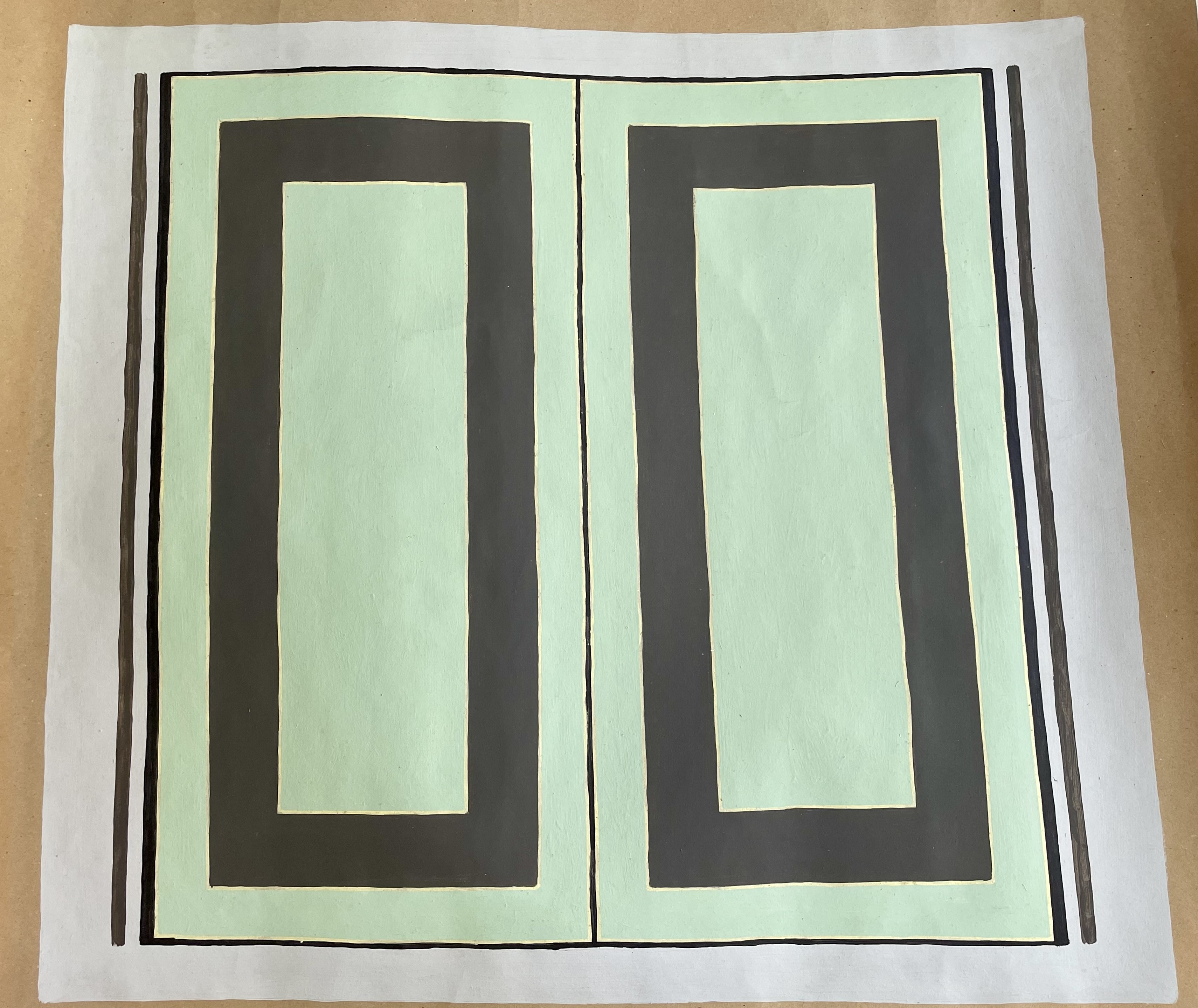 Trevor Vickers, Untitled, c.1970, acrylic on card, 85 x 93cm